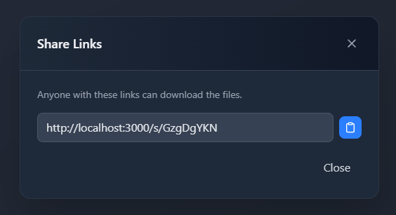 Public share page